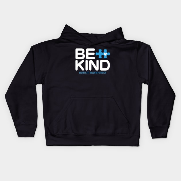 Be Kind Autism Awareness Kids Hoodie by vintage-corner